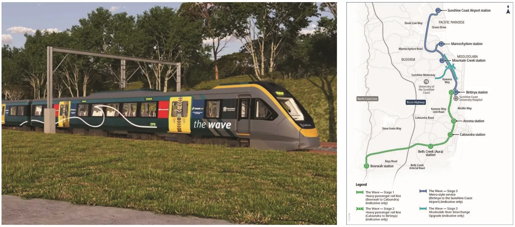 Wave Rail Project The Wave planning rolling along - Sunshine Coast 2032